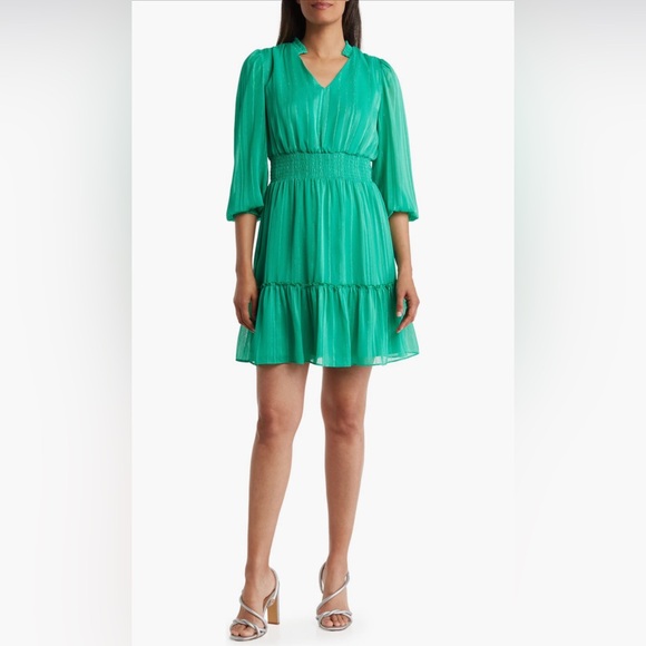 NWT Nanette By Nanette Lepore Yin Shadow Stripe Mini Dress Size 4 $145 - Picture 2 of 4